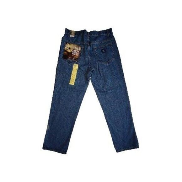 5/$25 NWT Rk Brand Size 32x31 Mens Jeans Denim Blue Work Wear Pants - Picture 1 of 6
